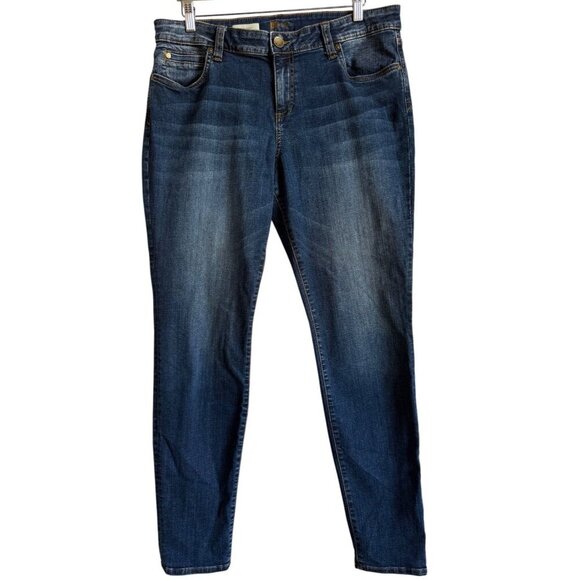 KUT From The Kloth Toothpick Skinny Jeans Women Size 16 Denim Mid Rise Med Wash - Picture 1 of 10